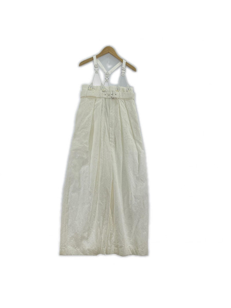 COMME des GARCONSnoir kei ninomiya レース サルペット 白(XS)