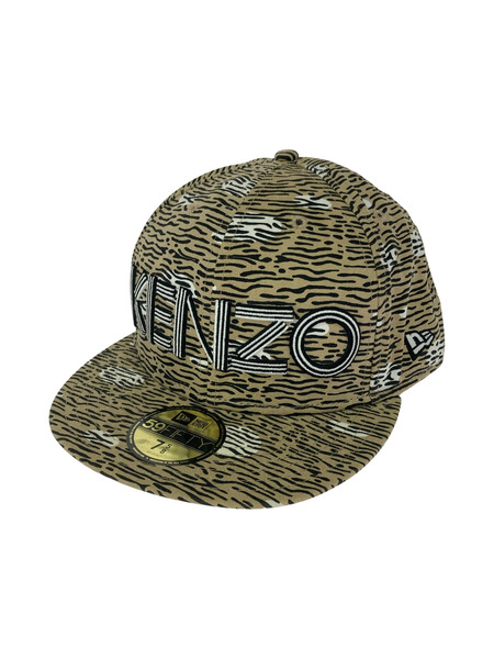 NEW ERA キャップ ×KENZO 総柄キャップ ベージュ 60.6