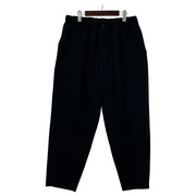 Yohji Yamamoto POUR HOMME ダブルステッチゴムP シワギャバパンツ ブラック H0