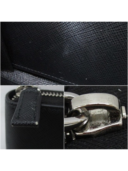 PRADA/ラウンドファスナー長財布/BLK[値下]