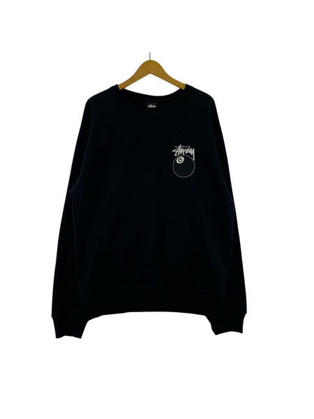 STUSSY スウェット・トレーナー Stussy 8ボール 黒スウェット