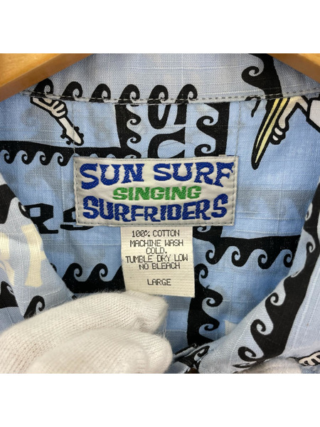 SUN SURF 半袖シャツ 総柄