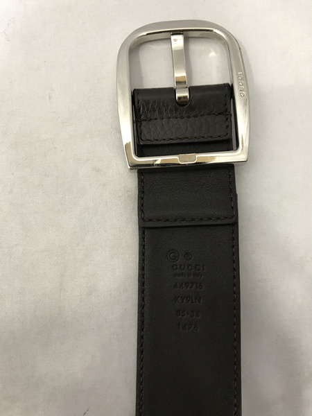 小物 GGキャンバス レザーベルト 449716