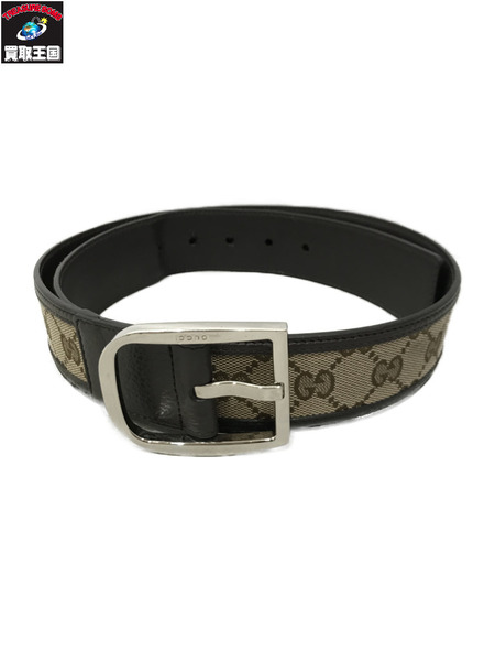 小物 GGキャンバス レザーベルト 449716