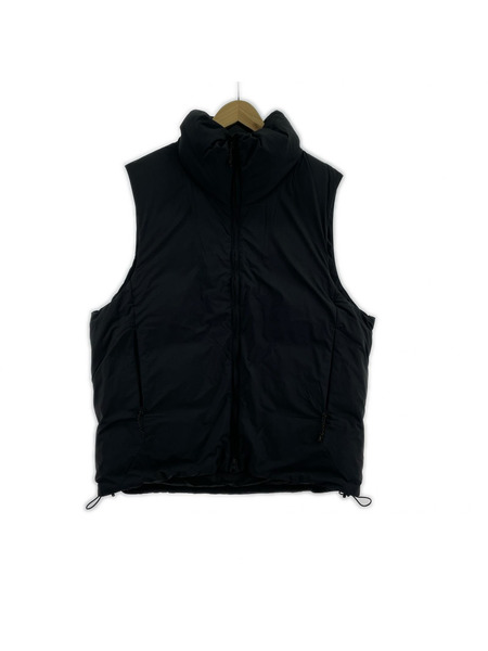ダウンベスト EKAL スタンドダウンベスト ブラック