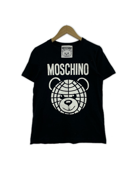 MOSCHINO 半袖Tシャツ・カットソー プリントTee/黒