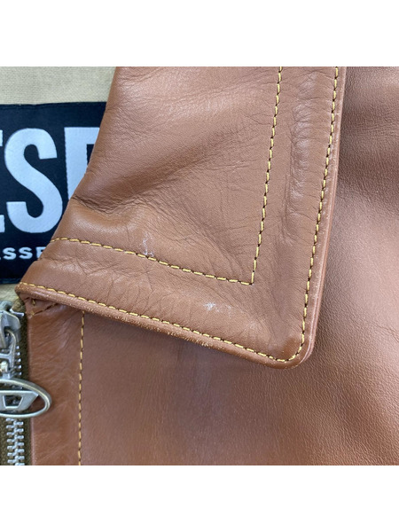 DIESEL レザージャケット 茶