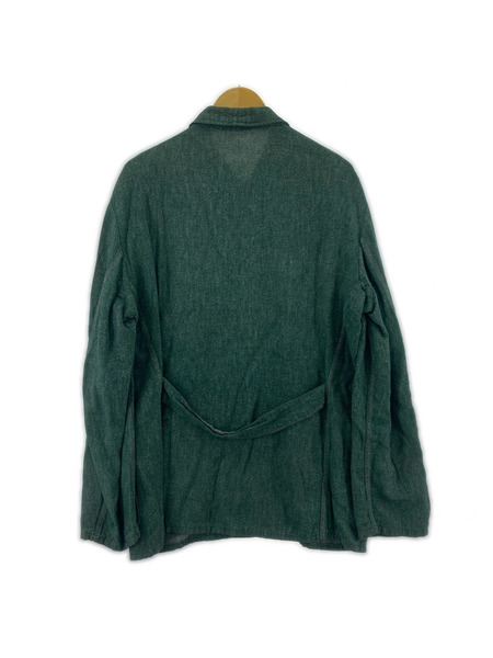 OLD・VINTAGE ジャケット ユーロ シャンブレー カバーオール 緑[値下]