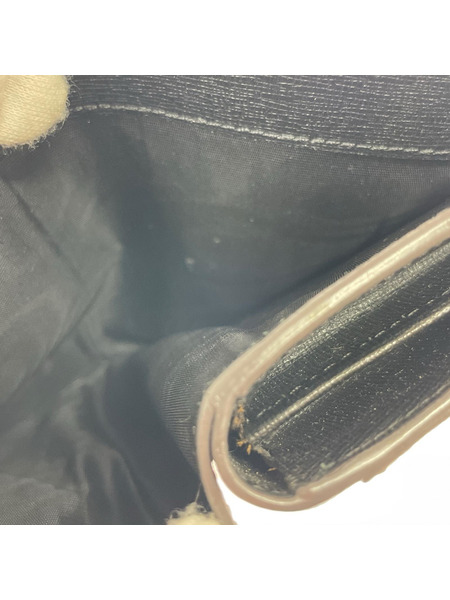 FURLA コンパクトウォレット 二ツ折リ財布/レザー/BLK