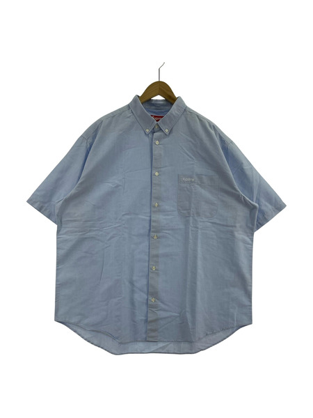 Supreme 25SS Loose Fit Oxford S/S Shirt XL サックス