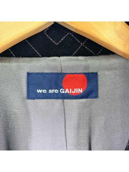 GAIJIN MADE ジャケット ステッチ 総柄 黒(3)