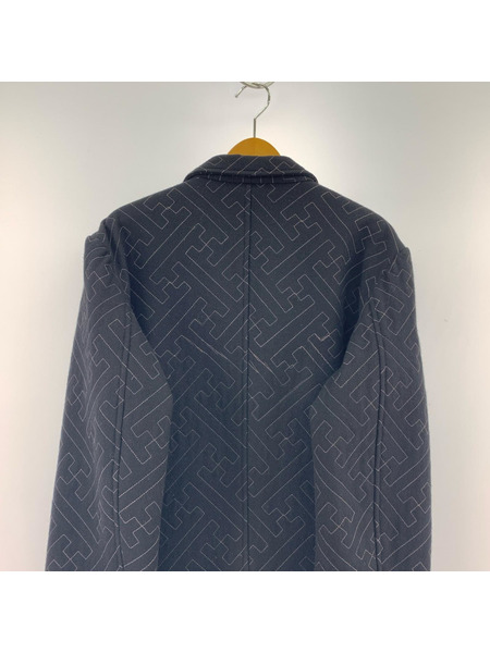 GAIJIN MADE ジャケット ステッチ 総柄 黒(3)