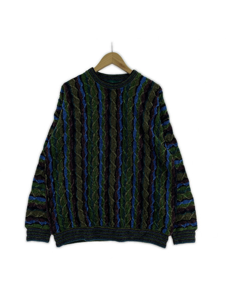 OLD・VINTAGE ニット・セーター TUNDRA 3Dニット マルチカラー