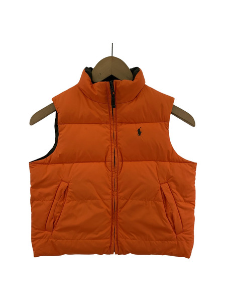POLO RALPH LAUREN リバーシブル ダウンベスト (3T) カーキ[値下]