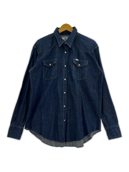 A BATHING APE 長袖シャツ デニムウエスタンシャツ L