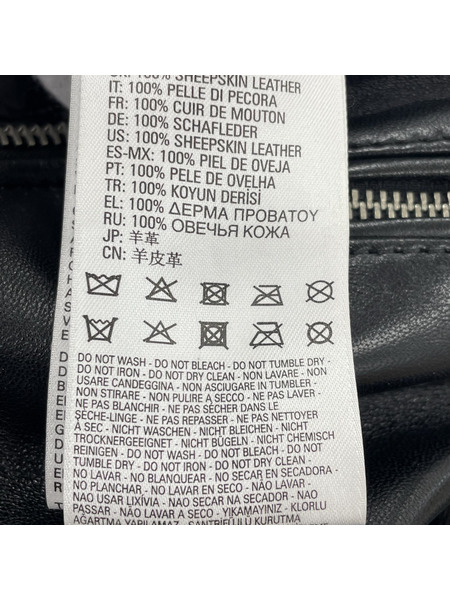 DIESEL レザージャケット シープレザー シングルライダースジャケット sizeS