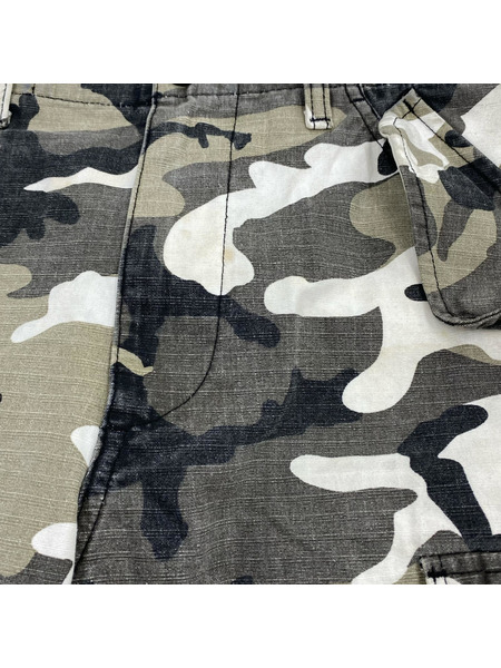 STUSSY RIPSTOP MILITARY CARGO SNOW CAMO カーゴパンツ 30 グレー