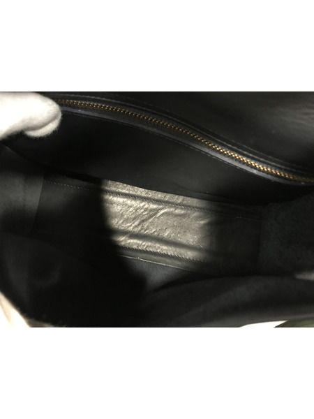 ショルダーバッグ OLD/USA製/ターンロック/レザー/紺