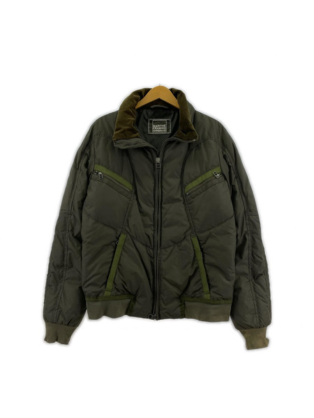 MARITHE + FRANCOIS GIRBAUD ジャケット 八ノ字ジップ ダウンジャケット 緑