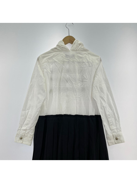 tricot COMME des GARCONS 半袖ワンピース メタルボタン チェック柄