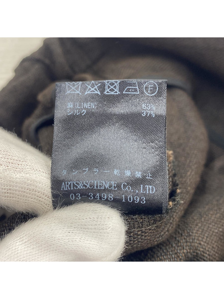 ARTS&SCIENCE シルクパンツ ARTS&SCIENCE/シルクリネンタックパンツ/1｜商品番号