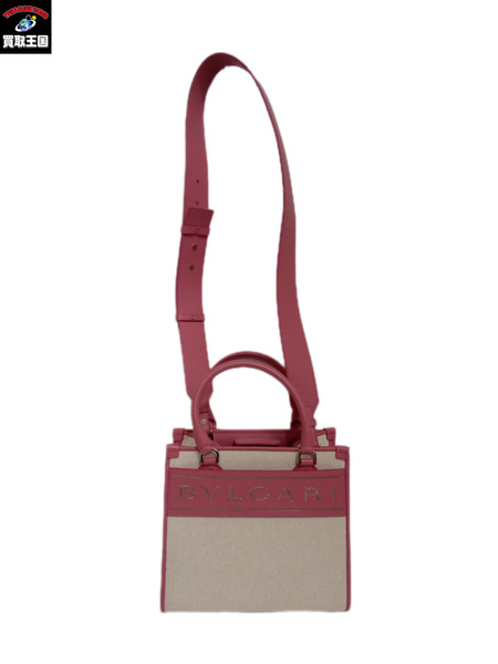 ショルダーバッグ BVLGARI/ロゴトートバッグ/2WAY[値下]