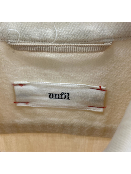 長袖ワンピース unfil ロングシャツワンピース ベージュ
