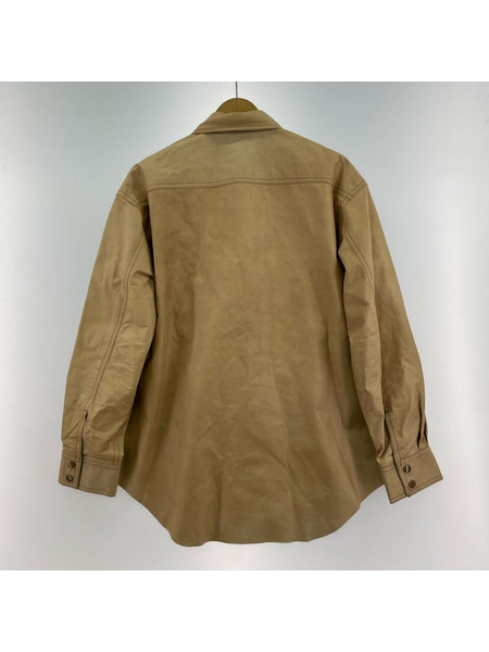Midorikawa 長袖シャツ REVERSIBLE COW LEATHER SHIRT[値下]