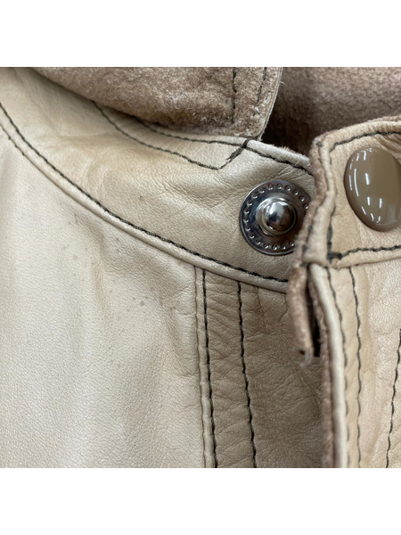 Midorikawa 長袖シャツ REVERSIBLE COW LEATHER SHIRT[値下]