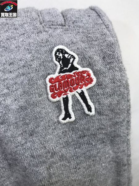 HYSTERIC GLAMOUR VIXEN GIRL ワッペン スウェットパンツ (S)[値下]