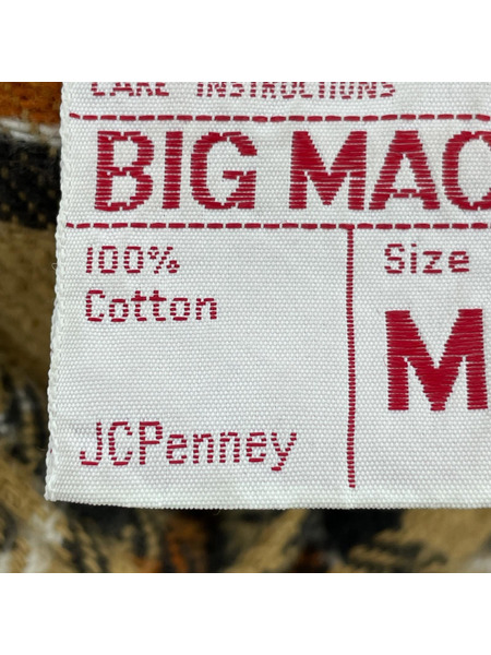 OLD BIG MAC ネルシャツ /ベージュ×チェック