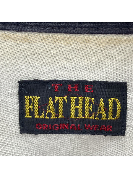 THE FLAT HEAD 長袖シャツ ネイティブ柄 コーデュロイ (-)