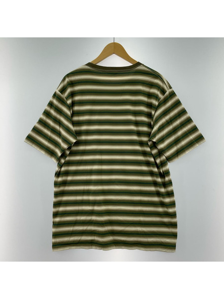 AURALEE GRADIENT STRIPE JERSEY TEE4 A25AT02GJ