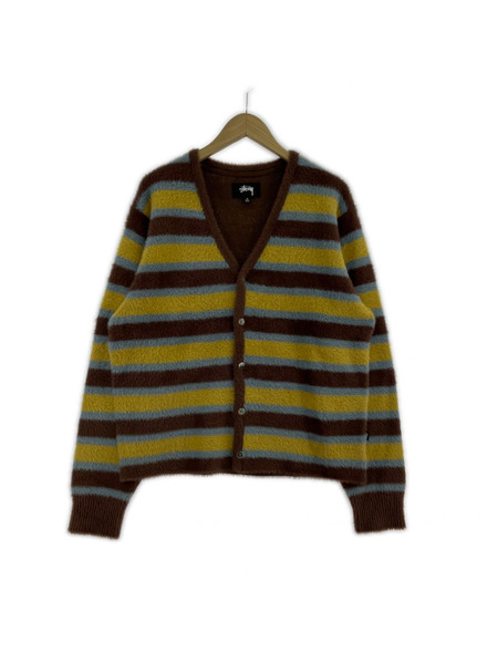 STUSSY カーディガン ボーダーカーディガン