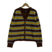 STUSSY カーディガン ボーダーカーディガン