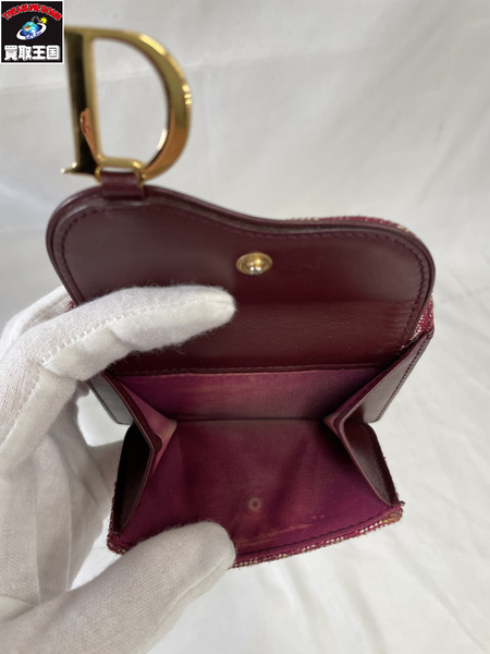 コンパクトウォレット Dior トロッターオブリーク サドル コンパクトウオレット