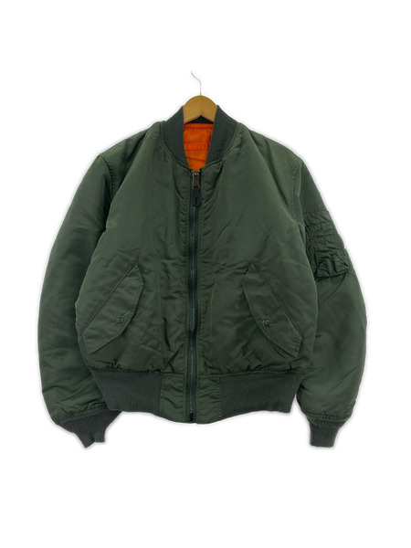 ALPHA フライトジャケット 80-90s MA-1 (M) カーキ