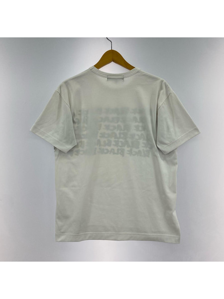 BLACK COMME des GARCONS 半袖Tシャツ・カットソー ロゴプリント 白 (M)