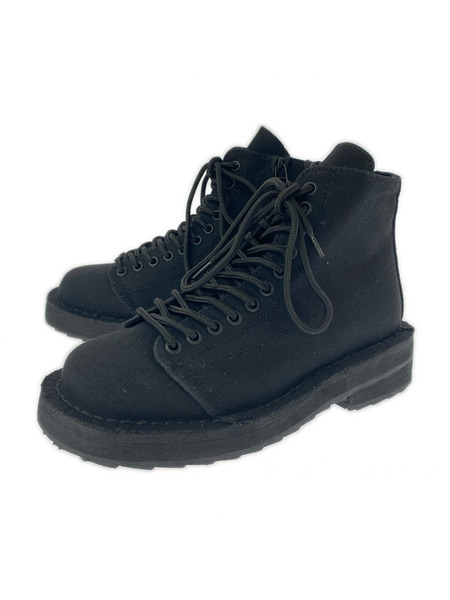 Ground Y スニーカー COTTON CANVAS LACE-UP BIKER BOOTS 01