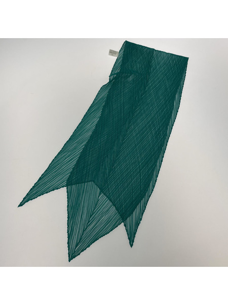 ISSEY MIYAKE ソノ他 PLEATS PLEASE プリーツストール グリーン