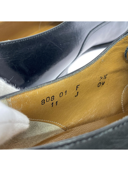 SANTONI シューズ ストレートチップ レザーシューズ (US7.5) ブラック