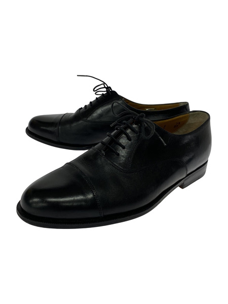 SANTONI シューズ ストレートチップ レザーシューズ (US7.5) ブラック