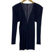 PLEATS PLEASE カーディガン 紺 (3)