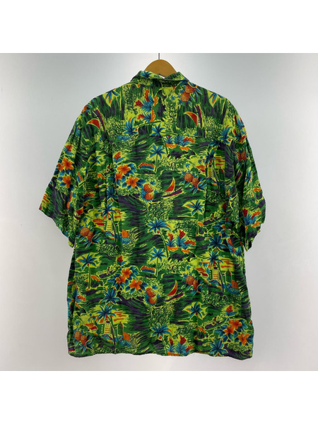 OLD・VINTAGE 半袖シャツ 90s OLD GAP 紺タグ レーヨンアロハシャツ