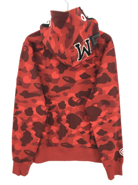 A BATHING APE COLOUR CAMO SHARK FULL ZIP HOODI[値下]