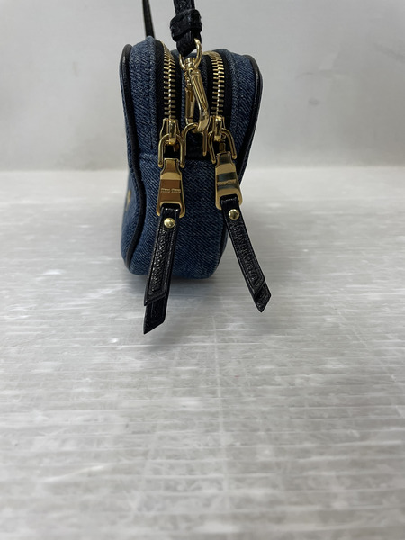 miumiu MMパリス eMIUticons デニムショルダーバッグ