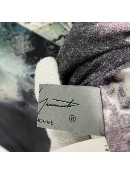 Yohji Yamamoto 長袖シャツ POUR HOMME 24SS Print Side Gusset