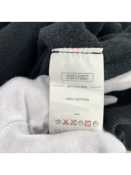 thisisneverthat パーカー フードロゴプリント 黒 XL