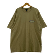 STUSSY 半袖Tシャツ・カットソー S/SプリントTee (XL)カーキ