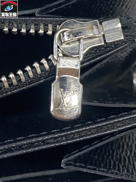 長財布 LV エピ ジッピーウォレット 黒